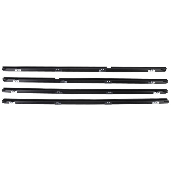 Window Weather Strip Set of 4 for Lexus RX330 2004-2006 RX350 2007-2009 RX400h 2006-2008 Replace 68171-48030 68172-48031 68173-48030 68174-48030 68172-48032 Black Rubber