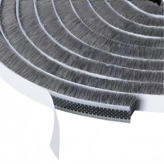 Window Weather Stripping Door Seal, 33 Ft Self-Adhesive Winter Insulation Strip for Exterior Front Door Frame Window Soundproofing Noise Cancelling Window Inserts, 0.35"Wide x 0.2"Thick, Gray