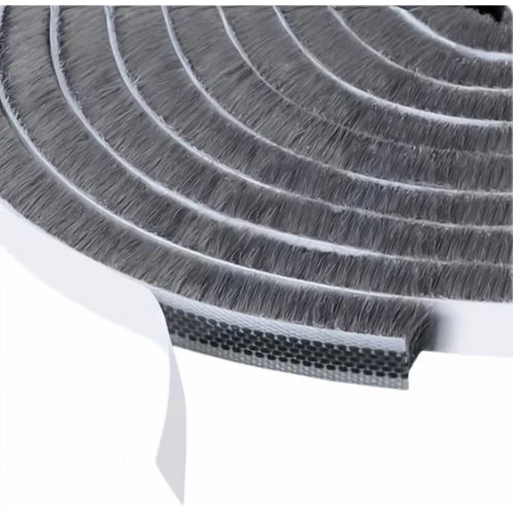 Window Weather Stripping Door Seal, 33 Ft Self-Adhesive Winter Insulation Strip for Exterior Front Door Frame Window Soundproofing Noise Cancelling Window Inserts, 0.35"Wide x 0.2"Thick, Gray