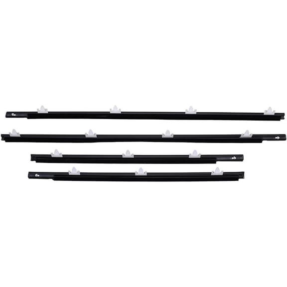 Window Weatherstrip Belt Trim Replacement for 1991-1994 Nissan Datsun Sunny B13 Sentra 82820-50Y01 82821-50Y01