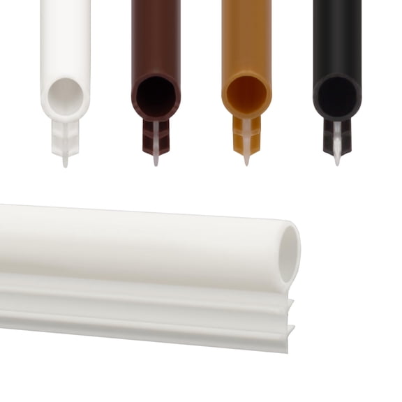 Window Weatherstrip Seal 1/4" Bulb Bubble Kerf Mount Gasket Weather Stripping - 4 Colors And 5 Length Options (25' White)