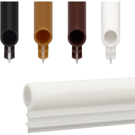 Window Weatherstrip Seal 5/16" Bulb Bubble Kerf Mount Gasket Weather Stripping - 4 Colors and 5 Length Options (10', White)
