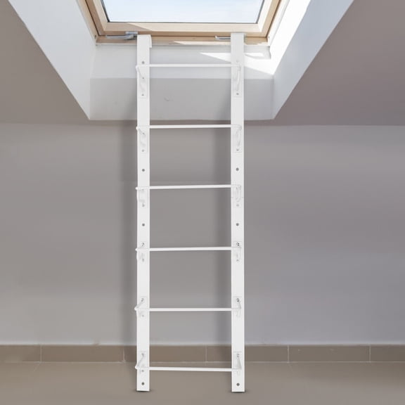 Window Well 6 Steps Ladder Heavy-Duty Q23 Steel Window Well Ladder Egress Ladder