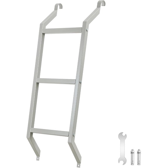Window Well Ladder for Safe Basement Egress and Fire Escapes, Fits 3-Step Standard Window Wells, Durable and Easy to Install Escape Ladder