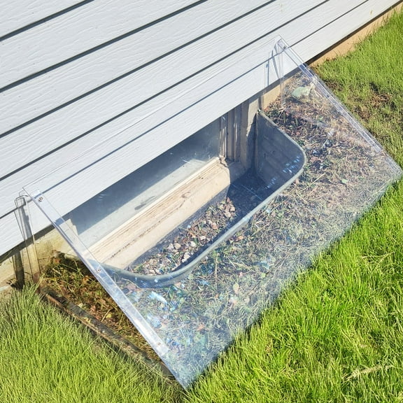 Window Well Supply Atrium Window Well Cover, 44" Length x 20" Width x 12" Height