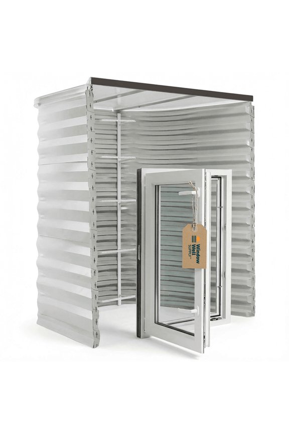 Tilt & Turn Casement Basement Window - Left Inswing, 30"W x 72"