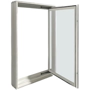 Window Well Supply - White Vinyl Frame, Basement In-Swing Casement Egress Window, Argon Filled 27" x 45"