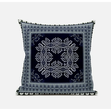 Window Wreath Palace Throw Pillow with Removable Cover in Gray Light Orange 20x20