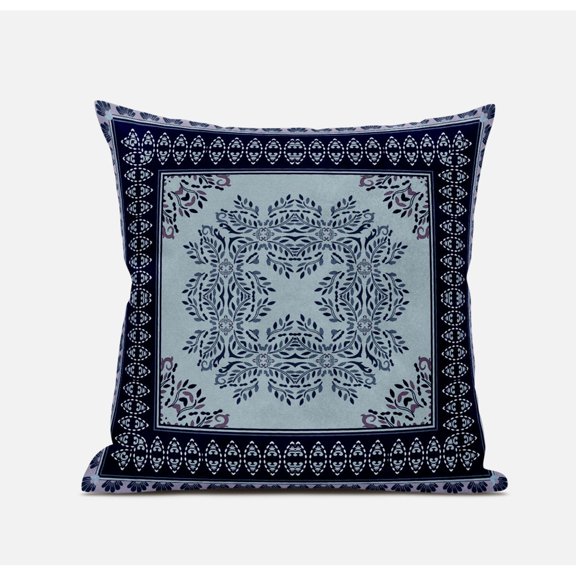 Window Wreath Palace Throw Pillow with Removable Cover in White Green Red 16x16