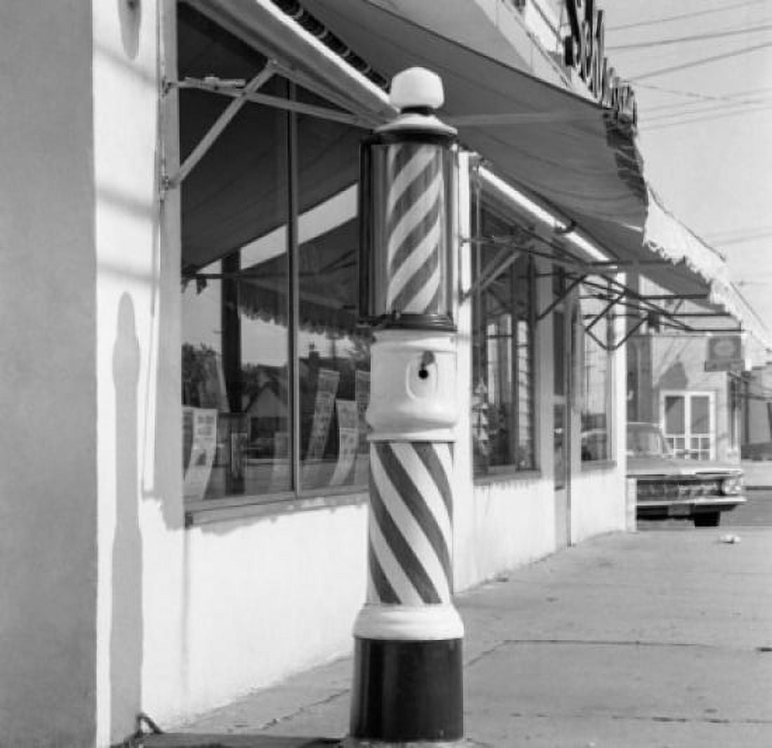 Window display post on foreground Canvas Art - (18 x 24)