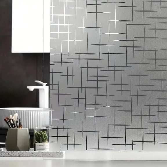 Window privacy film frosted glass electrostatic sticker PVC cover window sticker suitable for home office bathroom decoration