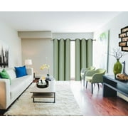 SAMIMPORT-2011 Thermal Insulated Sage Grommet Blackout Curtains, 37” x 63”