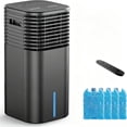 thumbnail image 1 of Windowless Air Conditioner Portable 1800CFM w/4 Modes&3 Speeds, 15H Timer&17FT Remote, 2 Gal Tank for 24H Cooling Swamp Cooler, 4Ice Packs, 120° Swing Evaporative Air Cooler No Hose for Room, 1 of 9