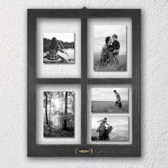 Windowpane Frame Distressed Black - MCS