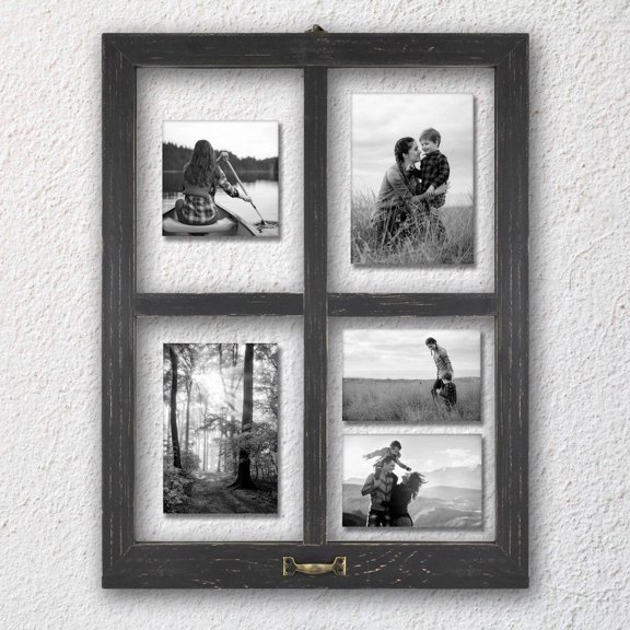 Windowpane Frame Distressed Black - MCS