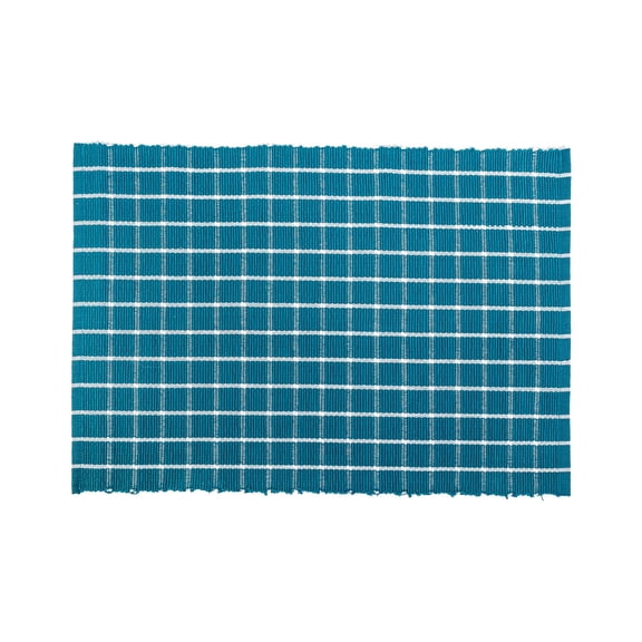 Windowpane Peacock Single Placemat