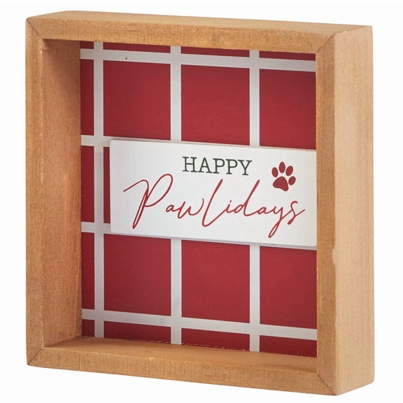 Windowpane Pet Signs - Happy Pawlidays