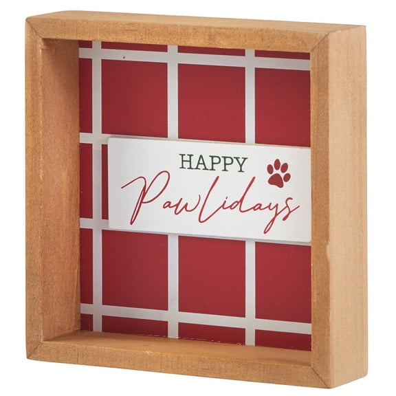 Windowpane Pet Signs - Happy Pawlidays