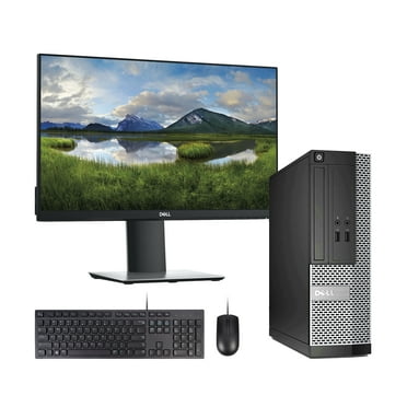 Pre-Owned Windows 11 Pro 64bit Fast Dell 7010 Desktop Computer Tower PC Intel Quad-Core i5 3.2GHz Processor 16GB RAM 1TB Hard Drive with a 17" LCD Monitor Keyboard and Mouse