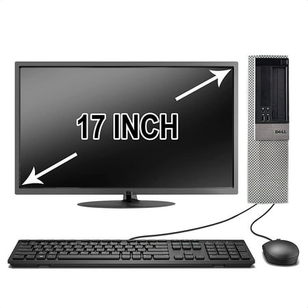 Windows 11 Pro Dell OptiPlex 3020 Desktop Computer, Intel Core i5 i5 Quad-core (4 Core) 3.30 GHz, 16GB RAM DDR3 SDRAM, 2TB HDD, Small Form Factor, Black, Gray (Monitor Not Included)