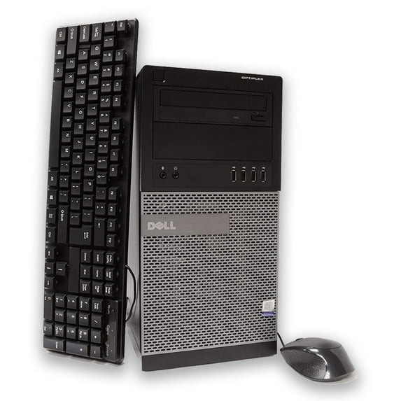 Pre-Owned Windows 11 Pro Fast Dell Optiplex 9020 Desktop Computer Tower PC Intel Quad-Core i5 3.2GHz Processor 8GB RAM 500GB Hard Drive 64bit
