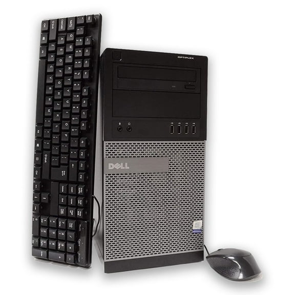 Pre-Owned Windows 11 Pro Fast Dell Optiplex 9020 Desktop Computer Tower PC Intel Quad-Core i5 3.2GHz Processor 8GB RAM 500GB Hard Drive 64bit
