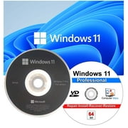 Windows 11 Professional 64 Bit DVD & Repair, Install, Recovery & Restore Software 2 Pack
