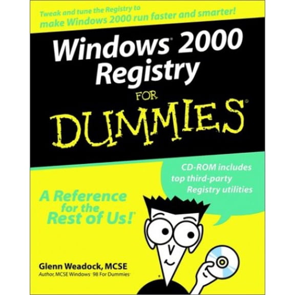 Pre-Owned Windows 2000 Registry for Dummies [With CDROM] (Paperback) 0764504894 9780764504891