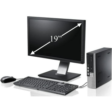 Restored Windows 7 Pro Dell OptiPlex 9020 Desktop Tower, Intel Core i5, 8GB RAM, 500GB HDD, Intel HD Graphics 4600 with 19" LCD Monitor (Refurbished)
