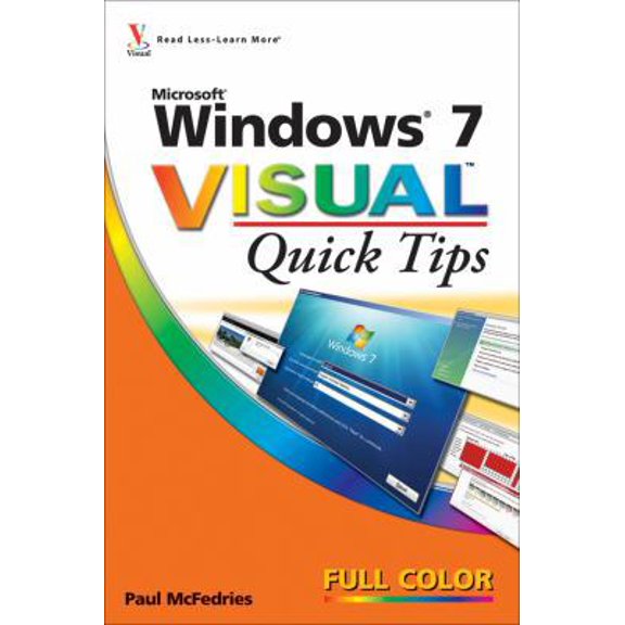 Pre-Owned Windows 7 Visual Quick Tips (Paperback) 0470521171 9780470521175