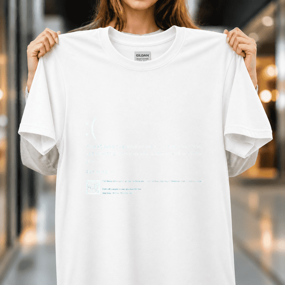 Windows Blue Screen Error Funny Halloween Costume Tech Nerd Humor Unisex T-Shirt, S-5XL