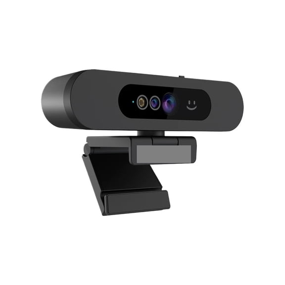 Windows Hello 2K Webcam 1080P Web Camera PC, IR Recognition, with Noise-Reduction Mics for Streaming Conferencing