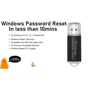 Windows Password Reset / Remover - USB Bootable For Forgotten , Lost Password