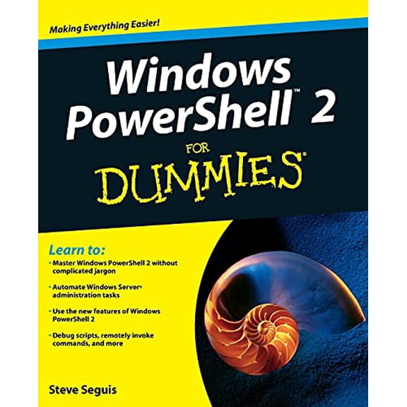 Pre-Owned Windows Powershell 2 for Dummies (Paperback) 0470371986 9780470371985