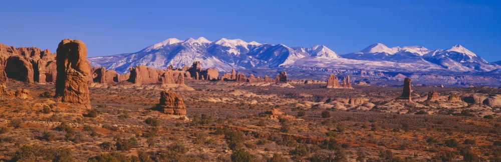 Windows Section Arches National Park Moab Utah Canvas Art - Panoramic Images (36 x 12)
