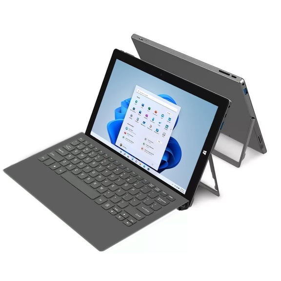 Windows Tablet with Keyboard, 11.6 inch 2 in 1 Tablets Laptops Touchscreen Windows 11, Intel Celeron , 1920 * 1080 IPS 6GB RAM 128GB EMMC 2.4G 5G WiFi Bluetooth HDMI USB