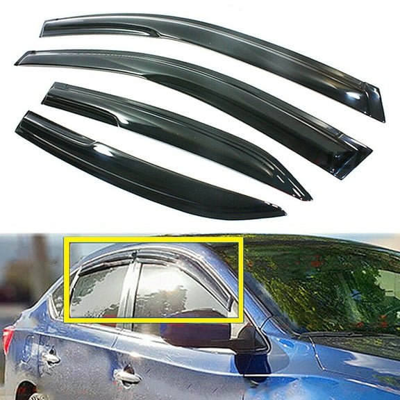Windows Visor Sun Rain Guards Fit for Nissan Sentra 2013-2019 (4 Pcs)