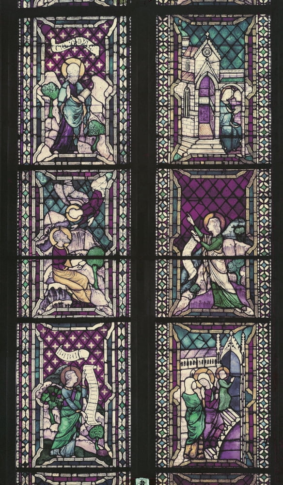 Windows With Stories Of The Life Of The Virgin And Of The Prophets Canvas Art - (18 x 24)