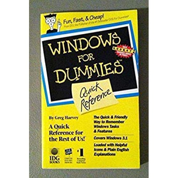 Pre-Owned Windows for Dummies Quick Reference 9781568840086 Used