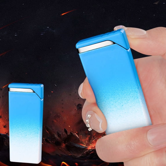 Windproof Adjustable Flame Lighter – Compact Design for Outdoor Cooking, Camping & Barbecues, Stylish Gradient Finish for Unique User Experience