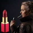 thumbnail image 1 of Windproof Butane Lighter, Refillable Torch Lipstick Lighter, Adjustable Soft Flame Metal Cigar Lighter, For Indoor Outdoor Camping Use, 1 of 8