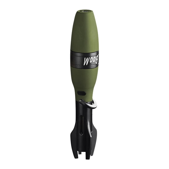 Windproof Butane Torch Lighter for Camping Cooking BBQ Welding Adjustable Flame 360 Degree Use Army Green 1"