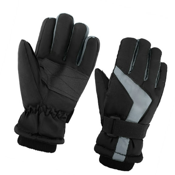 Windproof Children's Winter Gloves Warm Insulation Snow Play Accessories Safety Reflective Flexible Grip Design