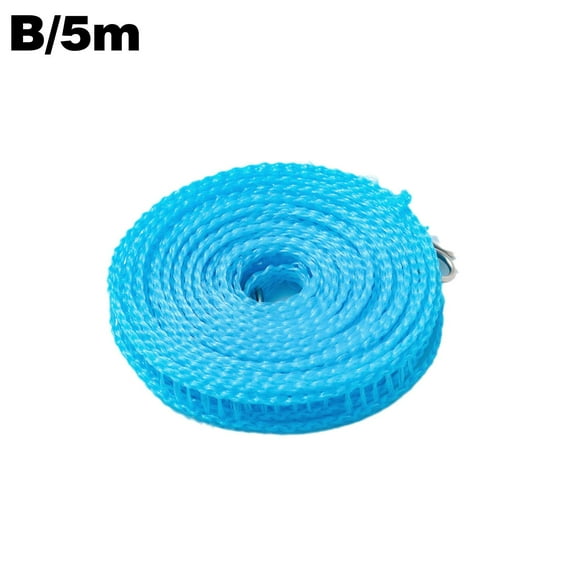 Windproof Clothesline Hanging Rope Clothes F5 Hangers W0V4