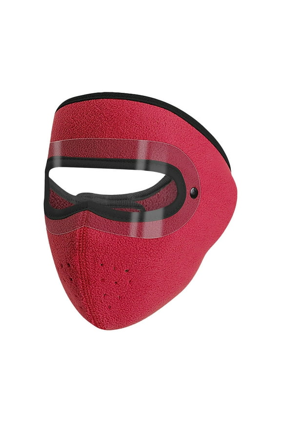 Windproof Cold Weather Face Mask with Clear Vision Window for Outdoor Cycling Skiing Hiking Protection - 1 Pack, Reusable Anti-Dust Mask for Men and Women