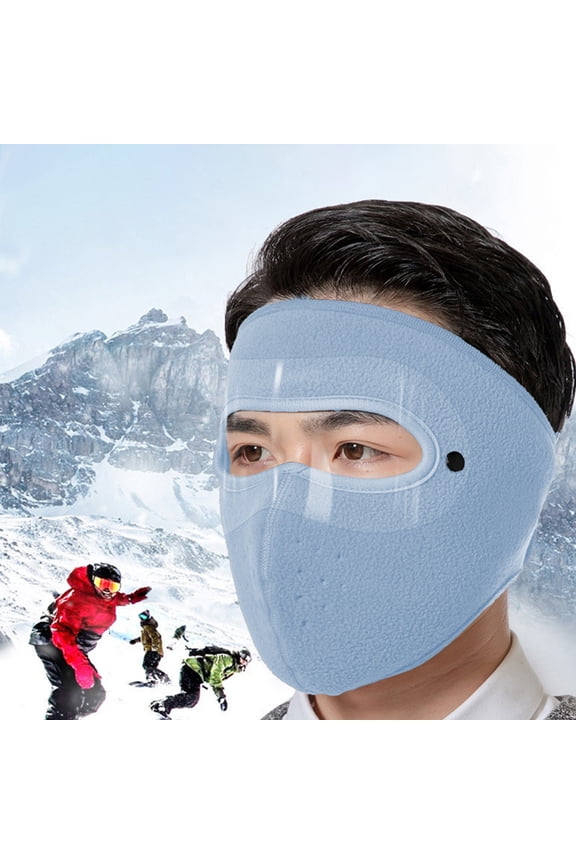 Windproof Cold Weather Face Mask with Clear Vision Window for Outdoor Cycling Skiing and Hiking Washable Polyester Balaclava