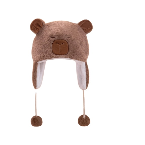 Windproof Cold Weather Pullover Hat Penguins Fleece Hats For Hiking Travel And Winter Wear
