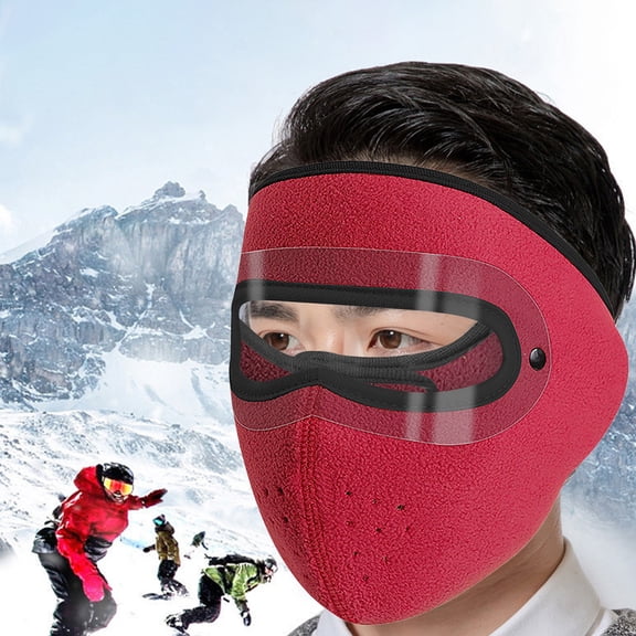 Windproof Coldproof Mask, Winter Cycling Goggles for Men & Women, Washable Outdoor Face Protection, Perfect for Cold Weather Activities