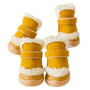 Windproof Dog Shoes with Magic Tape Closure Anti Slip Footwear for Cats Dogs