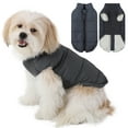 thumbnail image 1 of Windproof Dog Winter Coat Soft Dog Jacket Warm Dog Vest Cold Weather Pet Apparel for Small Medium Dogs,Gray,XS, 1 of 7